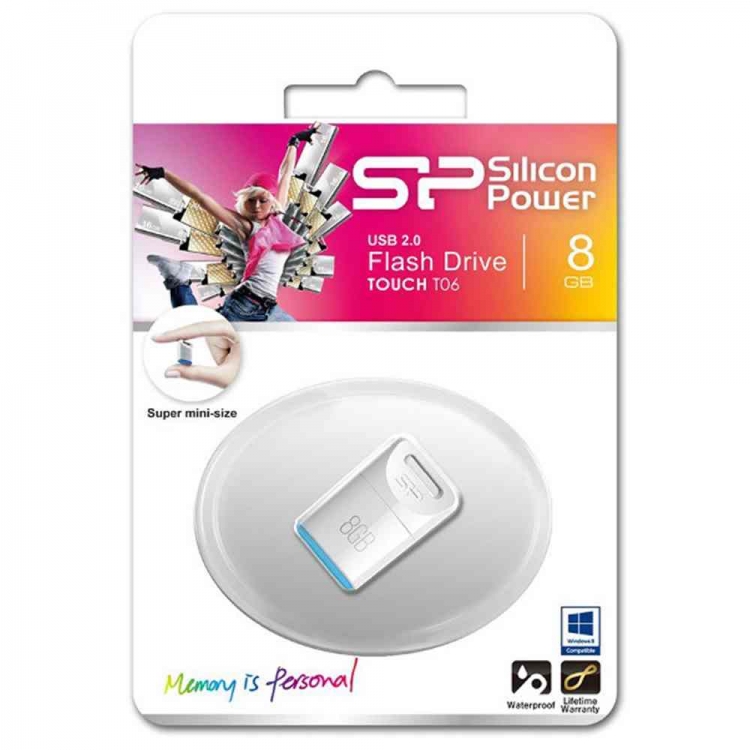 دیدنگار|فلش مموری|فلش مموری 8G سیلیکون پاور USB Flash T06 Siliconpower 8GB USB 2