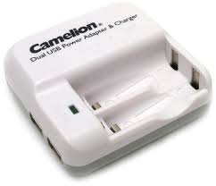 شارژر همه کاره کملیون Camelion Dual USB Power Adapter & Charger BC-1005A
