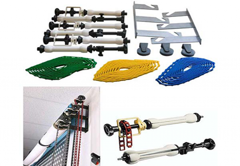 دیدنگار|پایه فون پرتابل|پایه فون زنجیری ۳ تایی Triple Background Holder QH-B003